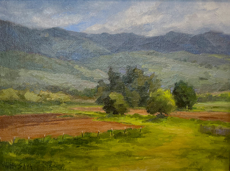 43 Libby Smith Open Fields and Mountains oil 700