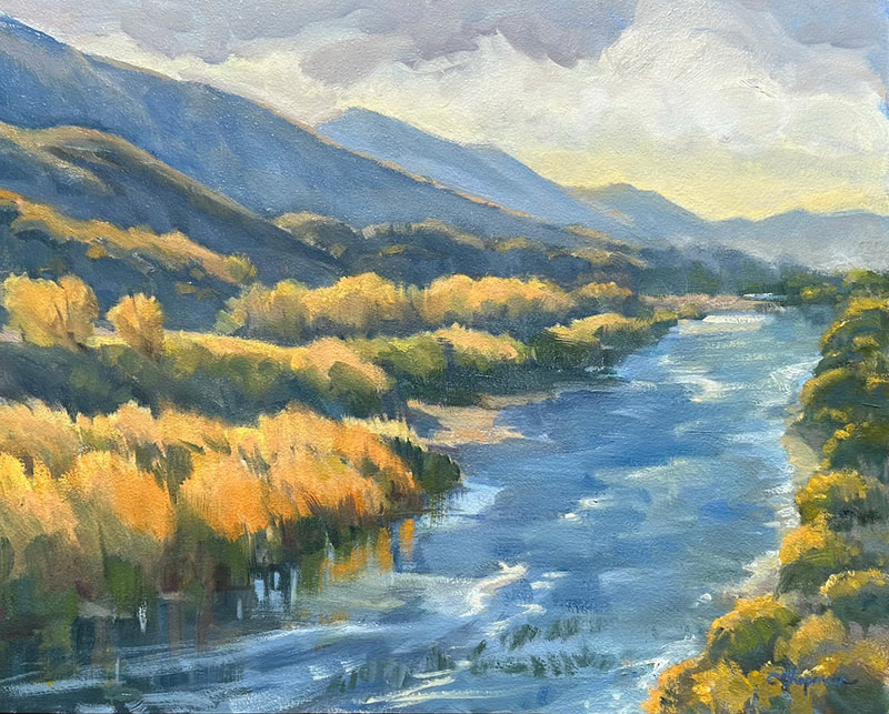 09 Chris Chapman Fall Colors, Santa Ynez River oil 1800 SOLD