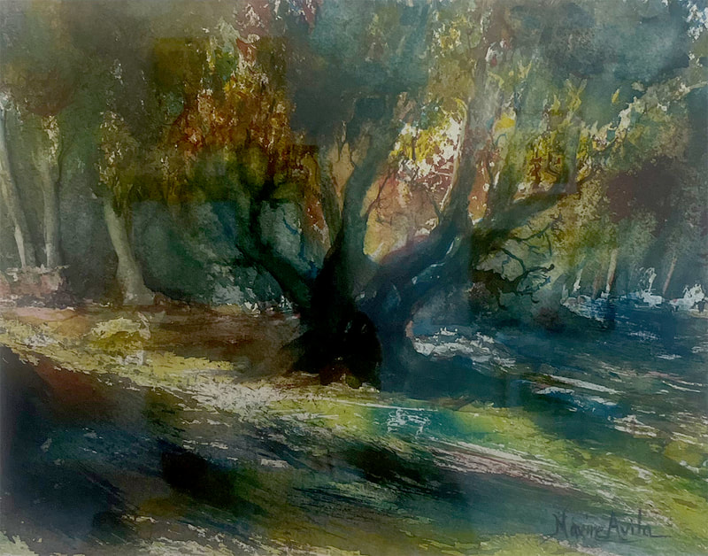 09 Maxine Avila Elder Oak in the Park watercolor 500