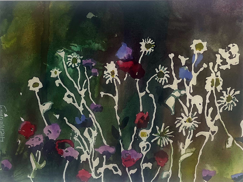 16 Laura Hemenway Wild Flowers watercolor 400