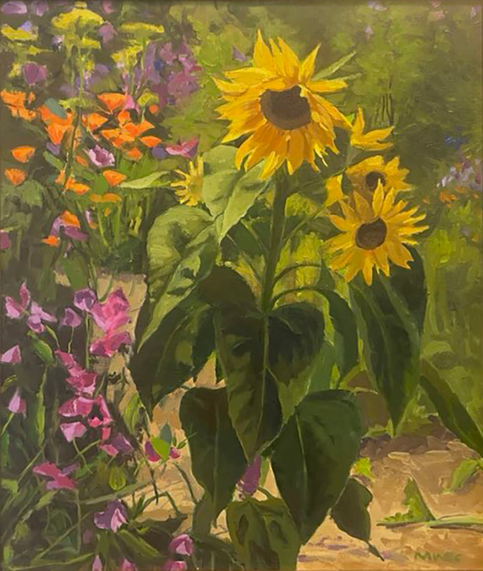 27 Laurel Mines Sunflowers and Sweetpeas oil 2500