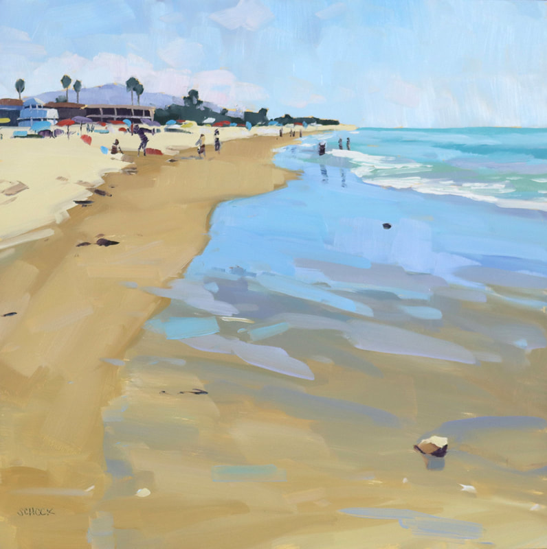 33 Sharon  Schock Carpinteria Beach oil  375