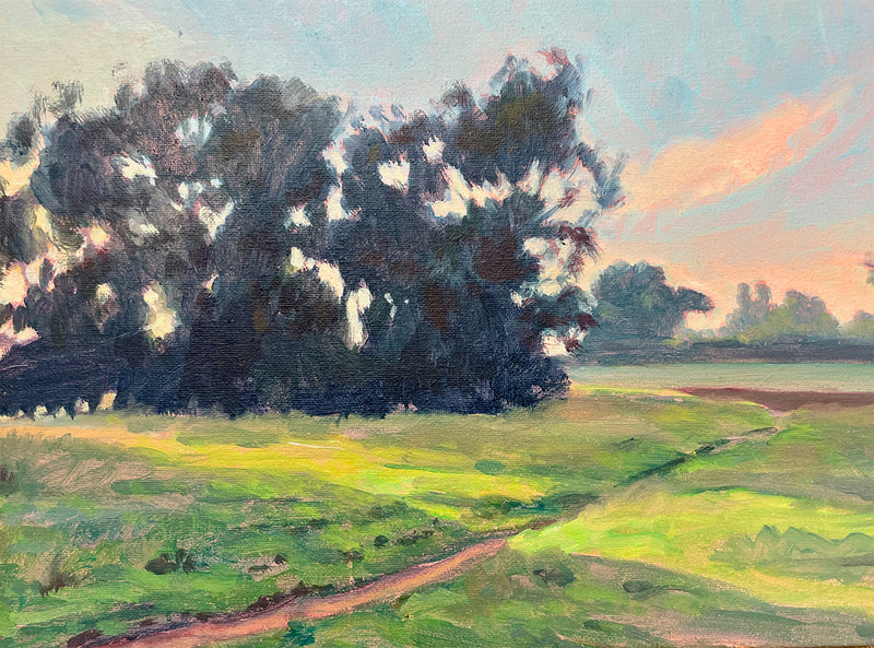 38 Arturo  Tello Looking West, Carpinteria Bluffs acrylic 2000